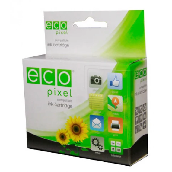 Utángyártott BROTHER LC123 Tintapatron Black ECOPIXEL BRAND